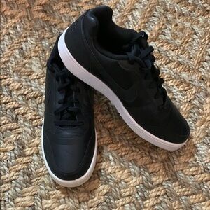 Nike Black Sneakers with White Soles